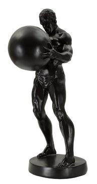 Griechische Statue Dekofigur Atlas Gold – Antike Skulptur