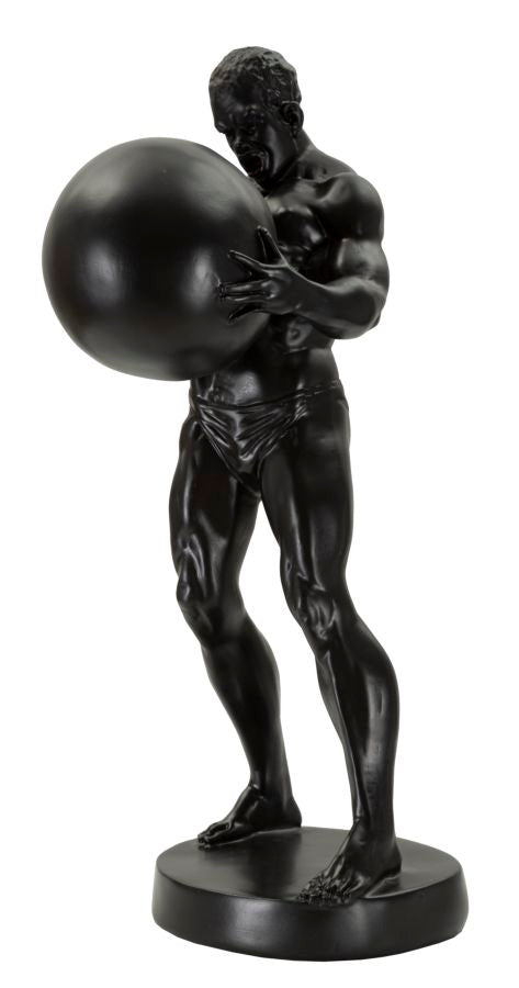 Griechische Statue Dekofigur Atlas Gold – Antike Skulptur