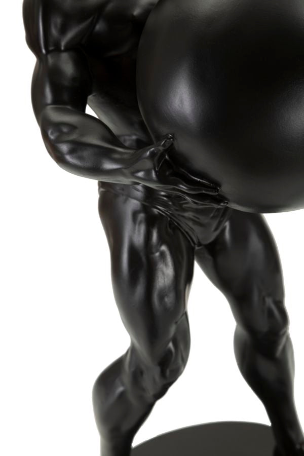 Griechische Statue Dekofigur Atlas Gold – Antike Skulptur