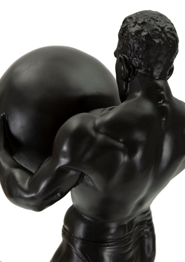 Griechische Statue Dekofigur Atlas Gold – Antike Skulptur
