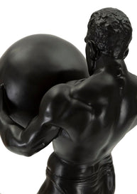 Griechische Statue Dekofigur Atlas Gold – Antike Skulptur