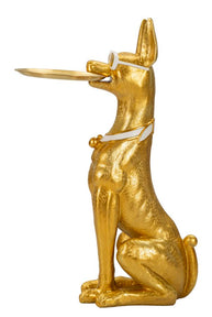 Dekofigur Pitbull Gold 91 cm – Tierfigur