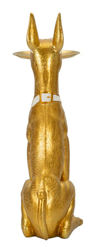 Dekofigur Pitbull Gold 91 cm – Tierfigur