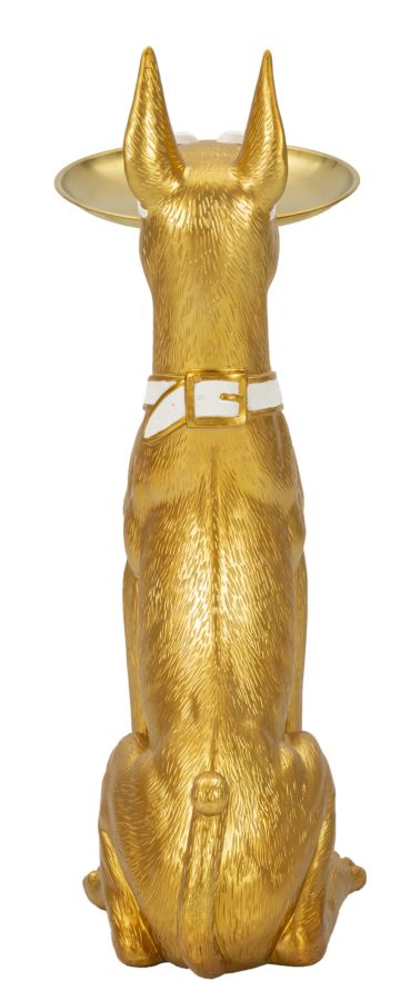 Dekofigur Pitbull Gold 74 cm – Tierfigur