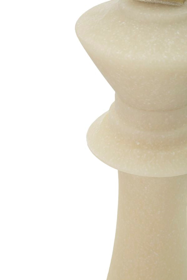 Schachfigur König Weiß Gold – Schach Deko