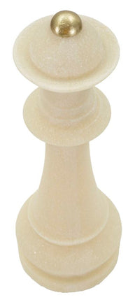 Schachfigur Dame Weiß Gold – Schach Deko