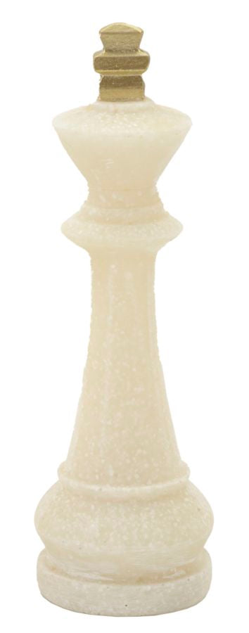 Schachfiguren Set Weiß Gold 9,2 cm – Schach Deko