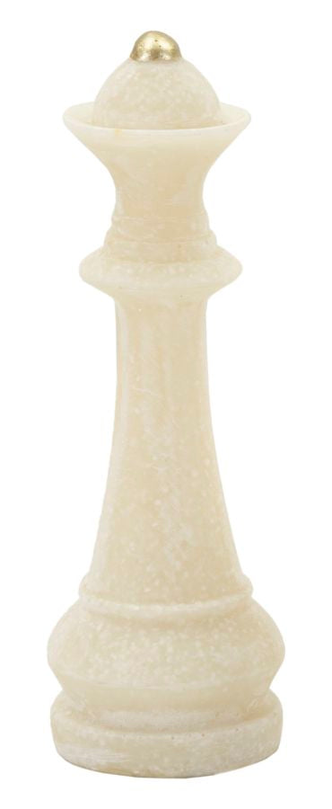 Schachfiguren Set Weiß Gold 9,2 cm – Schach Deko