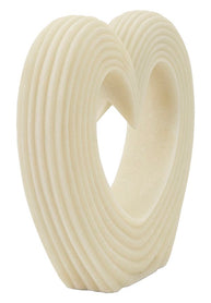 Dekofigur Herz Weiß 26 cm – Skulptur Deko