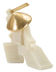 Samurai Oda Weiß Gold 18 cm – Skulptur Deko
