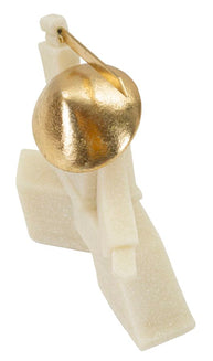 Samurai Oda Weiß Gold 18 cm – Skulptur Deko