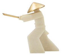 Samurai Toku Weiß Gold 30 cm – Skulptur Deko