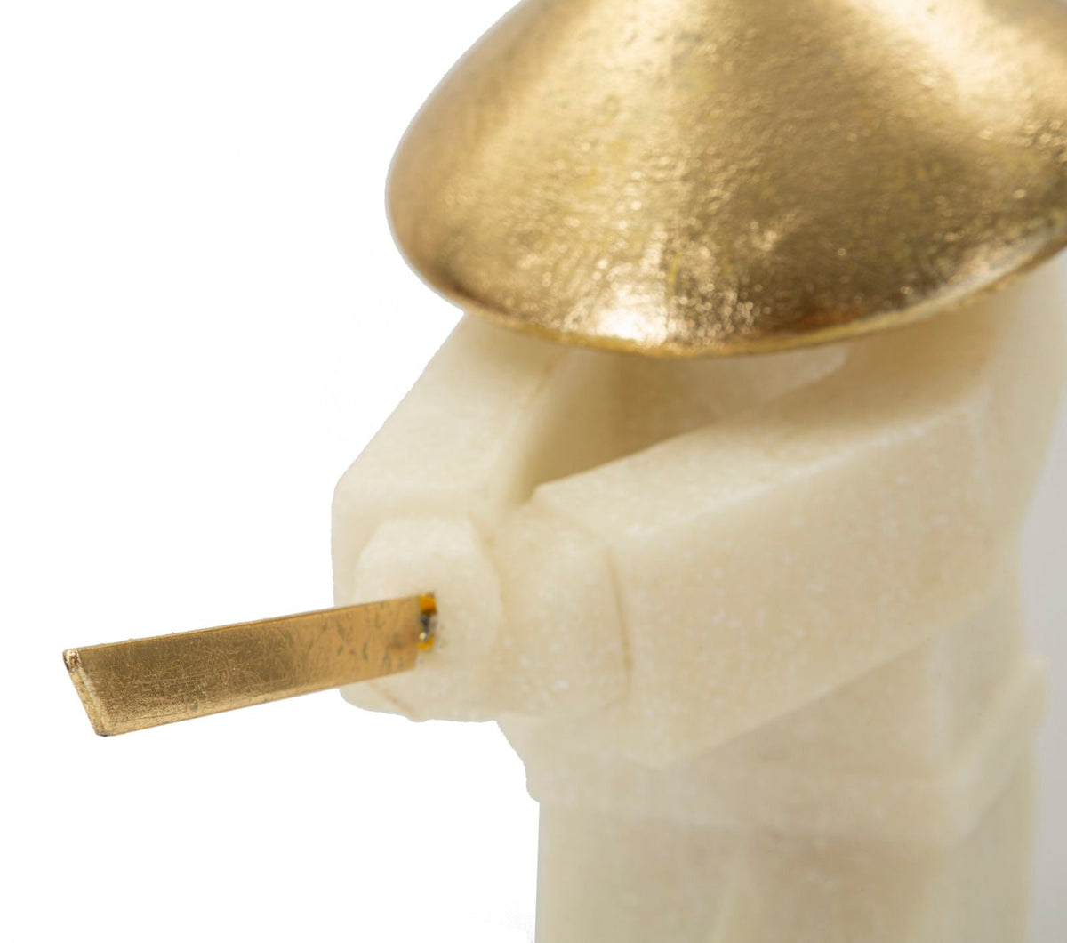 Samurai Toku Weiß Gold 30 cm – Skulptur Deko