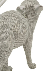 Dekofigur Katze Silber – Tierfigur