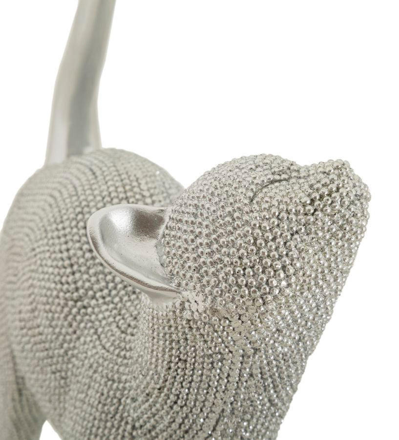 Dekofigur Katze Silber – Tierfigur