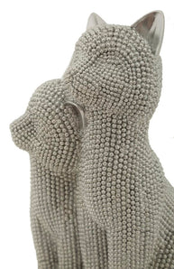 Stons Paar Silber – Skulptur Deko
