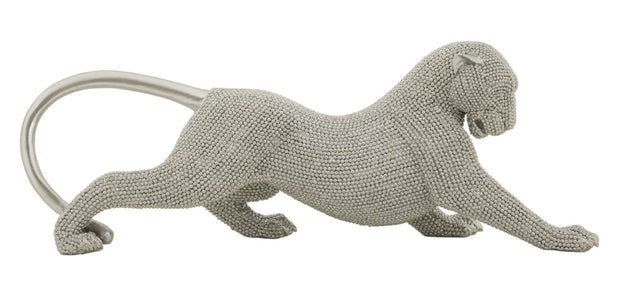 Dekofigur Panther Silber – Tierfigur