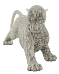 Dekofigur Panther Silber – Tierfigur