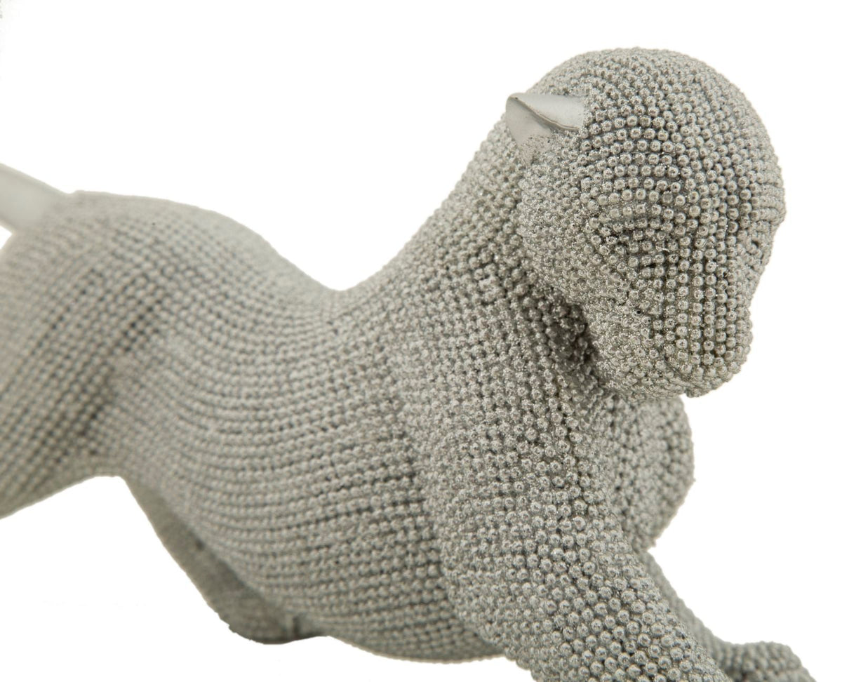 Dekofigur Panther Silber – Tierfigur