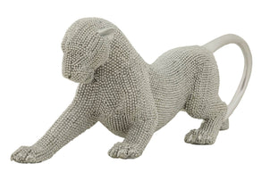 Dekofigur Panther Silber – Tierfigur