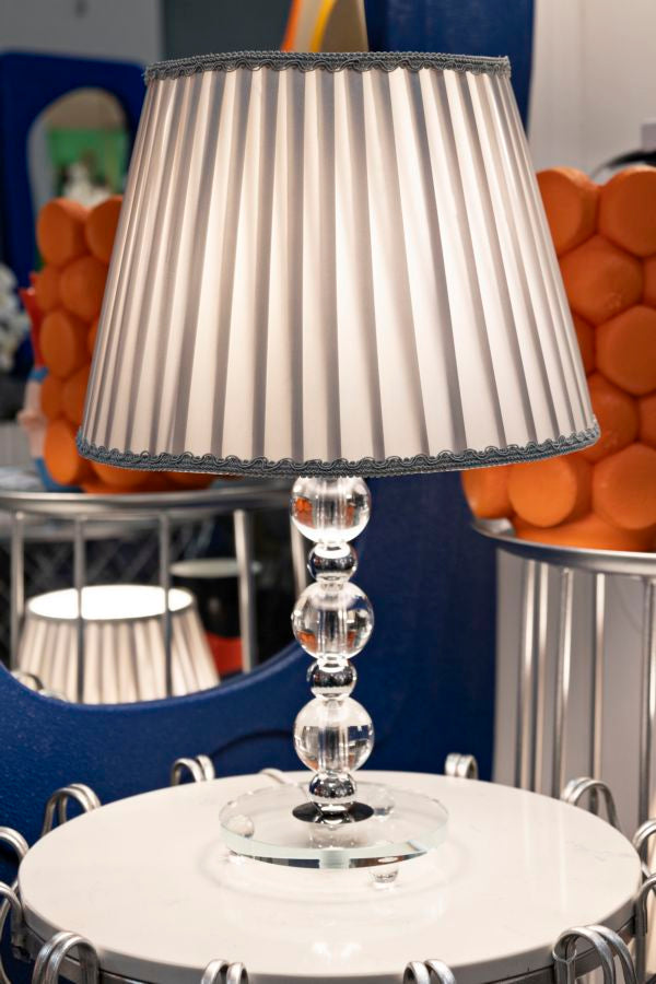 Tischlampe Tolly Silber 48 cm – Tischleuchte