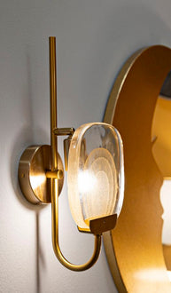 Wandleuchte Softy Gold An Natural 38 cm – Wandlampe