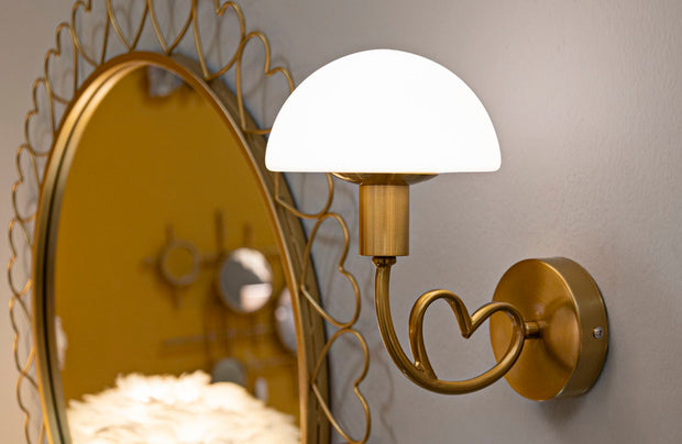 Wandleuchte Lovy Gold 22 cm – Wandlampe