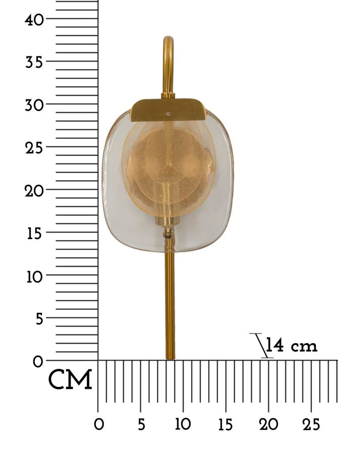Wandleuchte Softy Gold An Natural 38 cm – Wandlampe