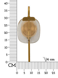 Wandleuchte Softy Gold An Natural 38 cm – Wandlampe