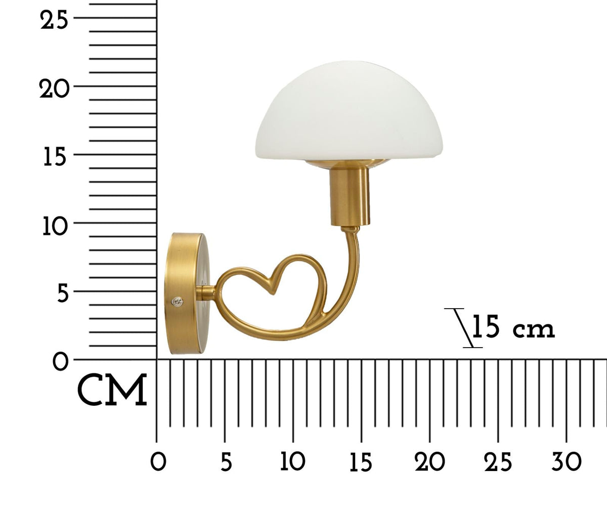 Wandleuchte Lovy Gold 22 cm – Wandlampe