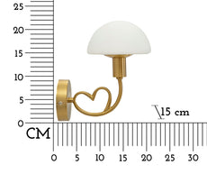 Wandleuchte Lovy Gold 22 cm – Wandlampe