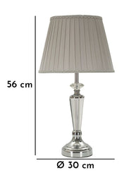Tischlampe Silvery 56 cm – Tischleuchte