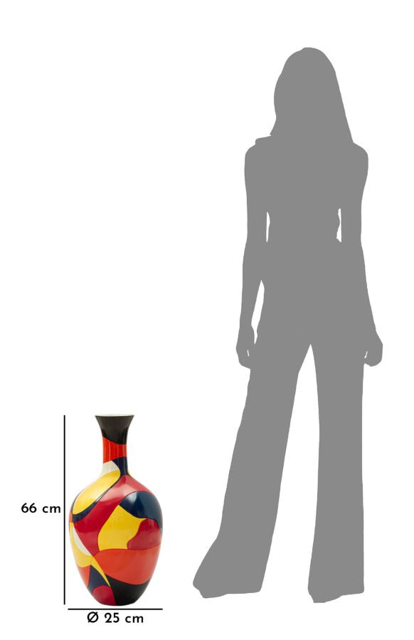 Blumenvase Rubic Bunt 59 cm
