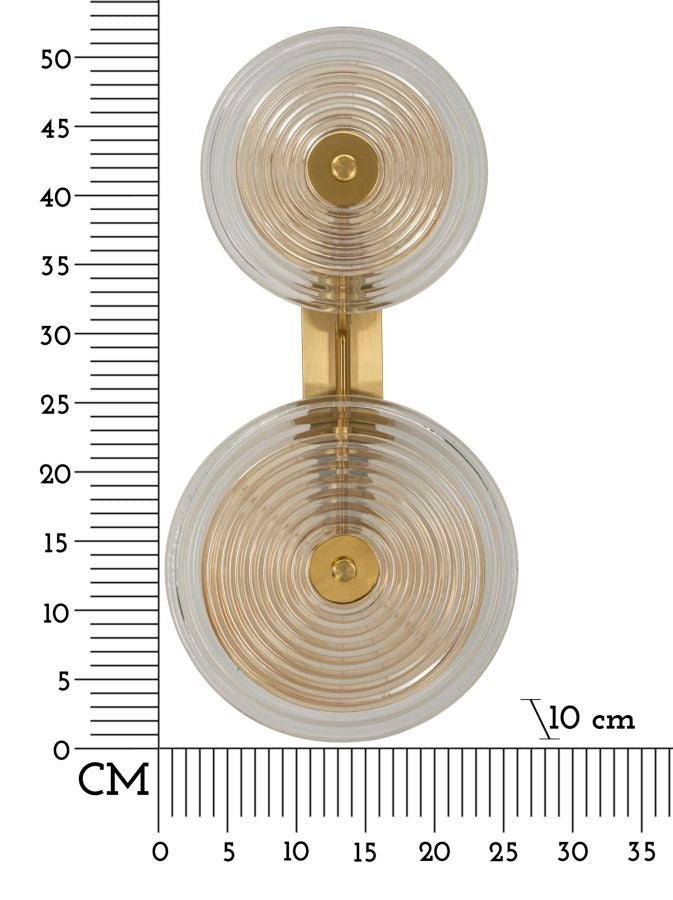 Wandleuchte Venice Gold Natur 52 cm – Wandlampe