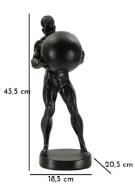 Griechische Statue Dekofigur Atlas Gold – Antike Skulptur