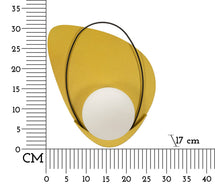 Wandleuchte Circly Gold Schwarz 32 cm – Wandlampe
