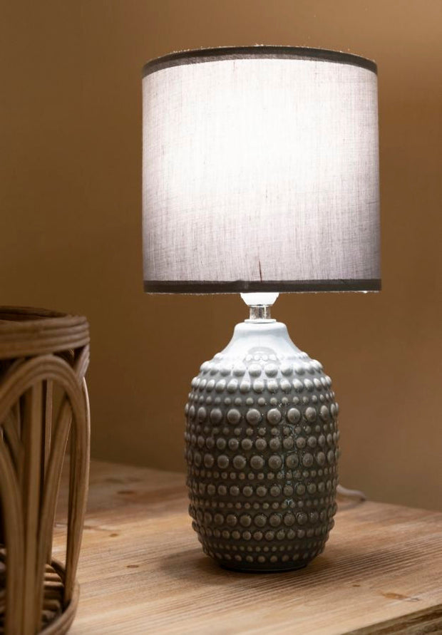 Tischlampe Grau 30,5 cm A – Tischleuchte