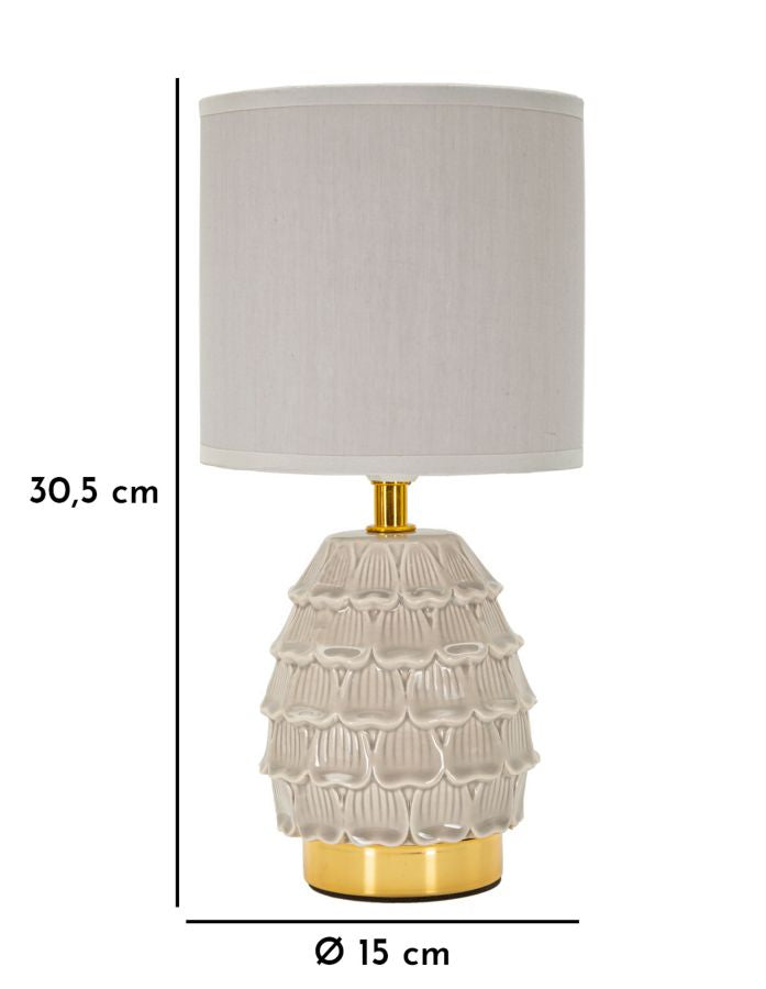 Tischlampe Creme 30,5 cm – Tischleuchte
