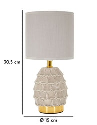 Tischlampe Creme 30,5 cm – Tischleuchte