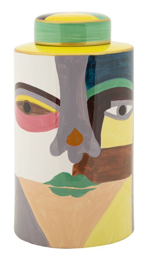 Blumenvase Piccassy Bunt 33 cm Ø19 cm – Dekovase