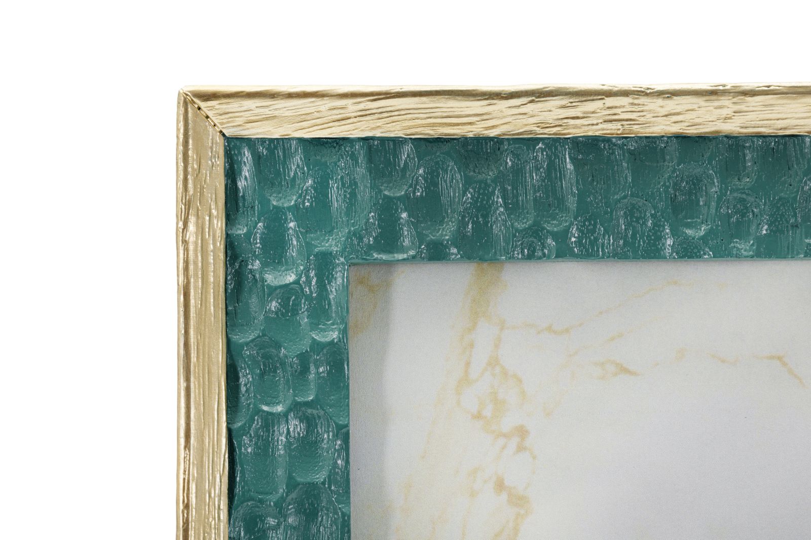 Bilderrahmen Grün Gold Klein – Fotorahmen Deko