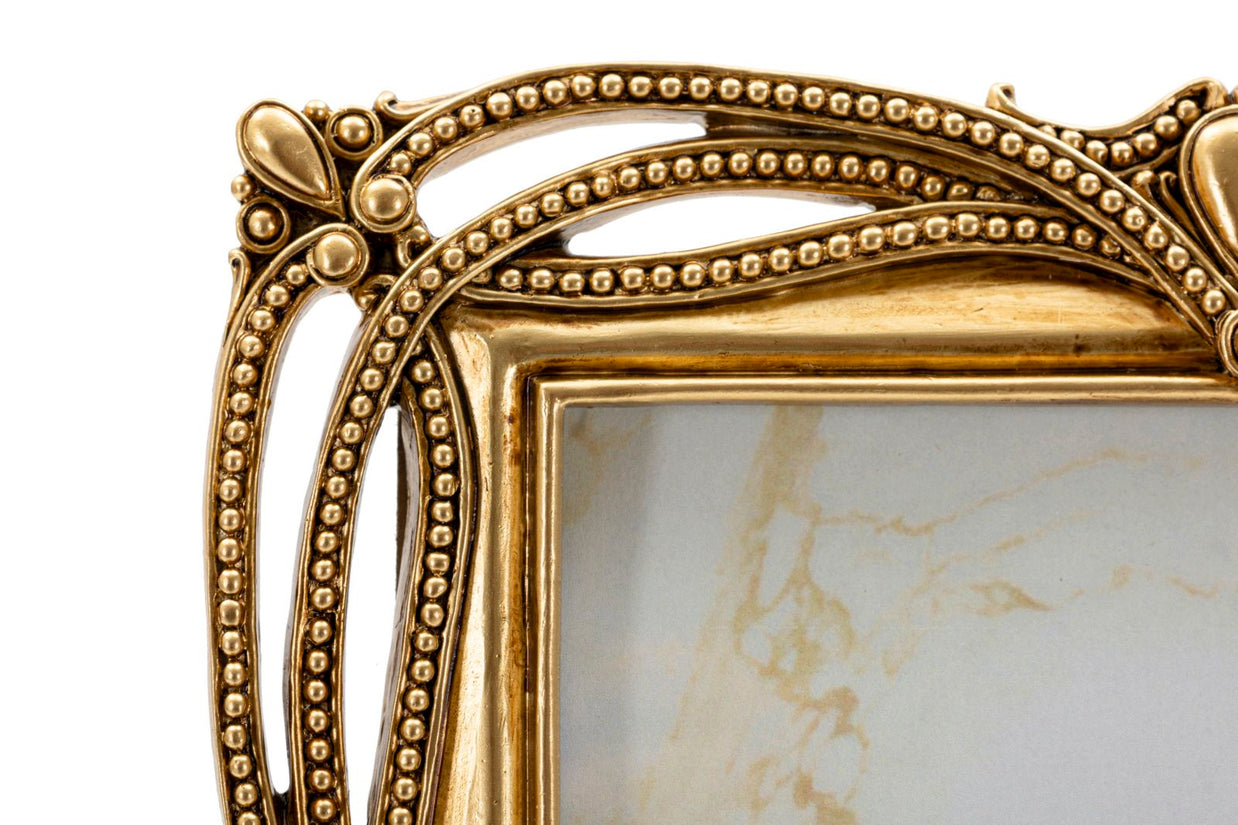 Bilderrahmen Geflochten Gold Klein – Fotorahmen Deko