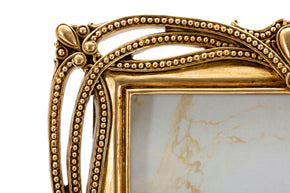 Bilderrahmen Geflochten Gold Klein – Fotorahmen Deko
