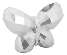 Vase Schmetterling Silber – Blumenvase Deko