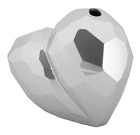 Vase Herz Silber – Blumenvase Deko