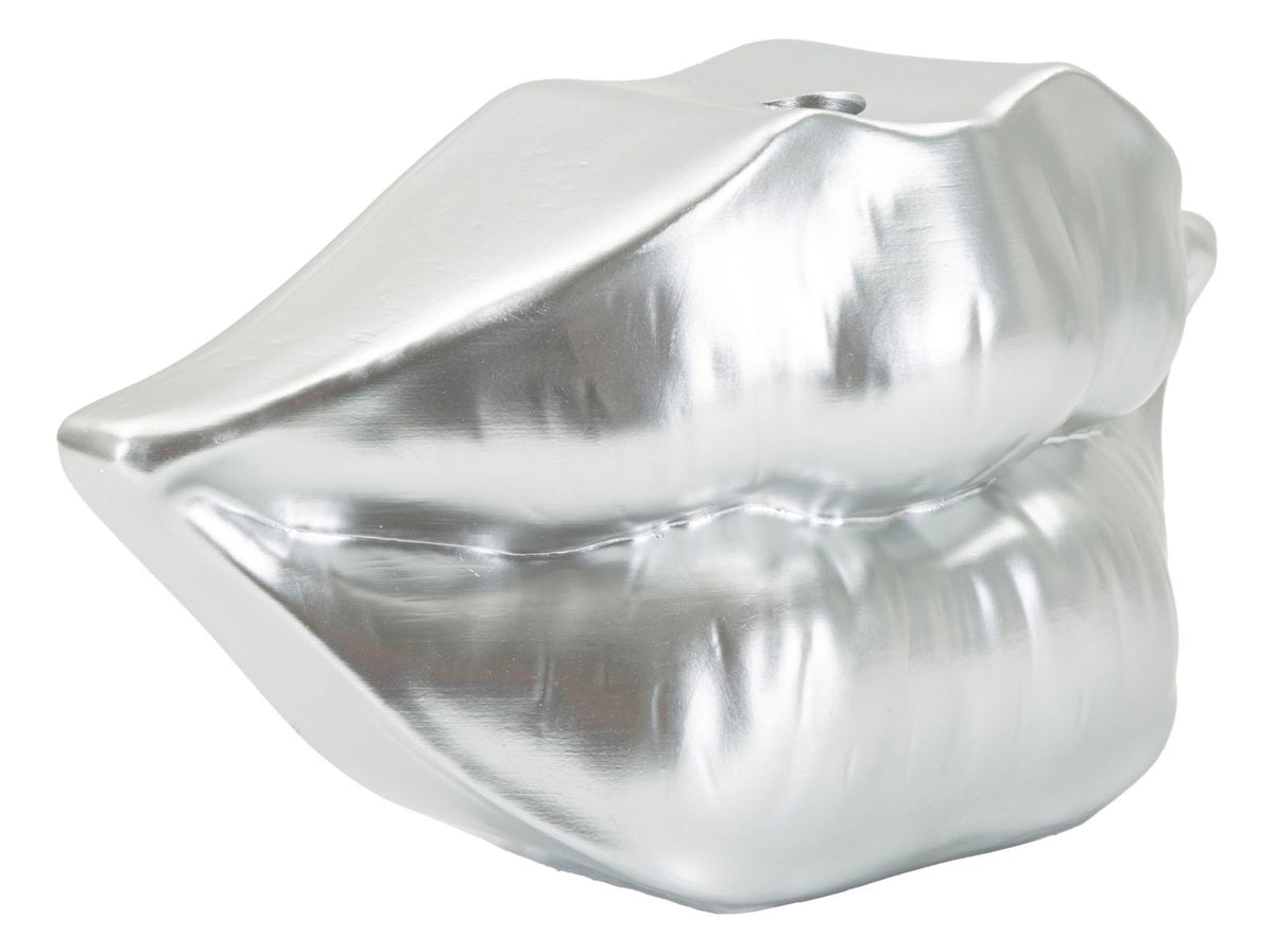 Vase Lippen Silber – Blumenvase Deko