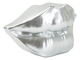Vase Lippen Silber – Blumenvase Deko