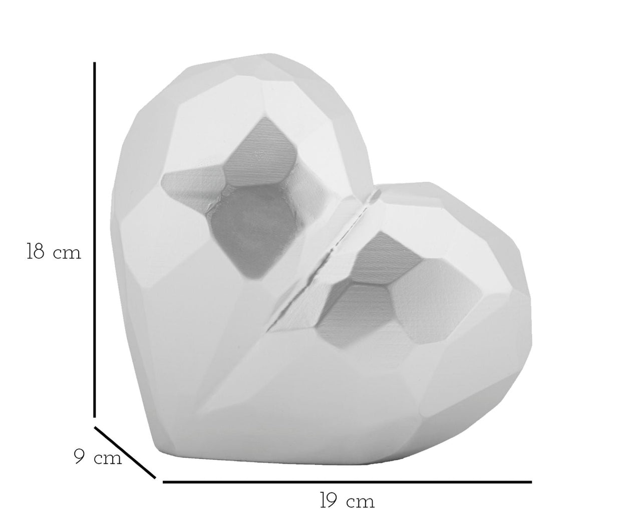 Vase Herz Silber – Blumenvase Deko