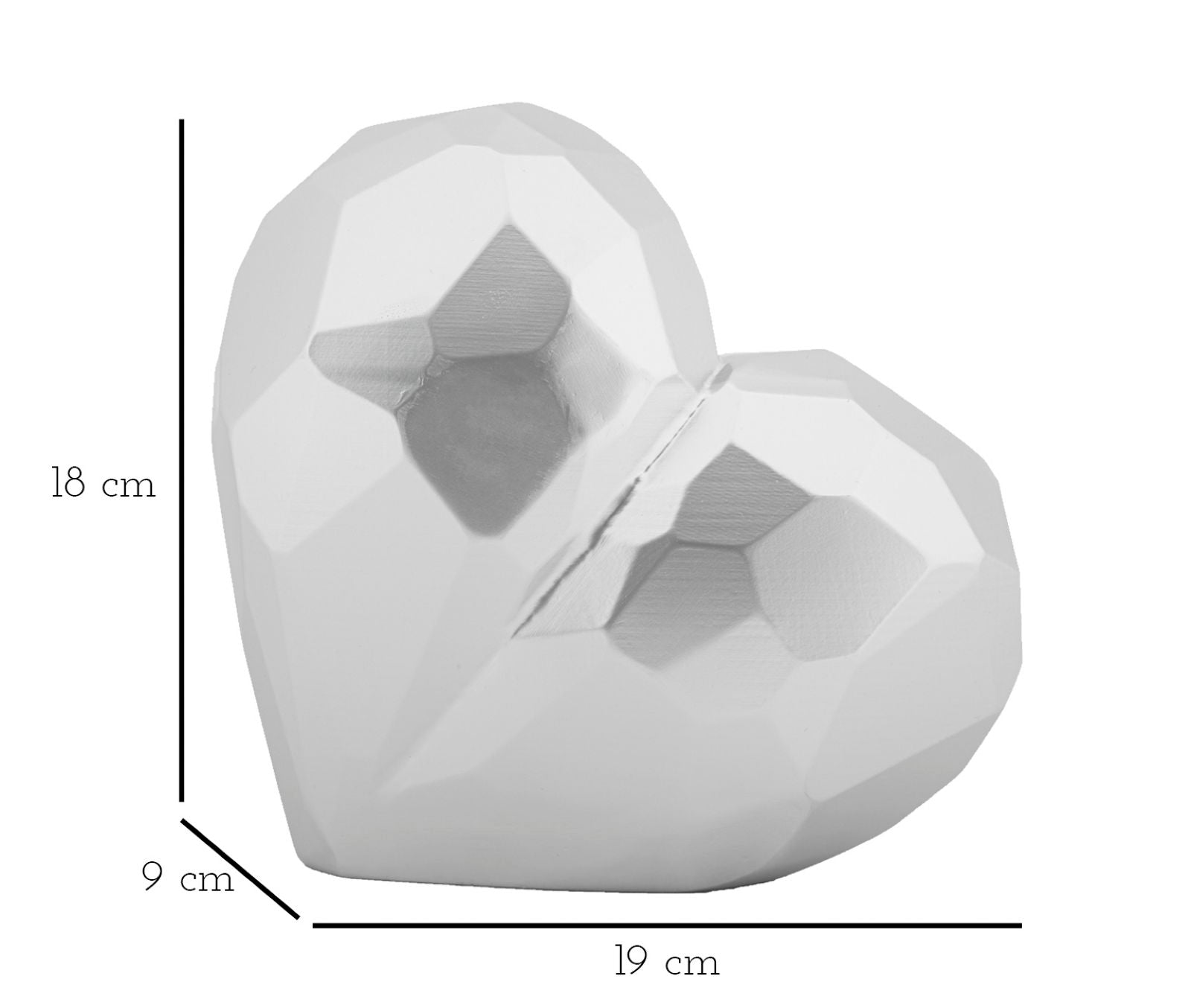 Vase Herz Silber – Blumenvase Deko