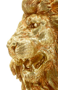 Dekofigur Löwe Sitzend Gold – Tierfigur